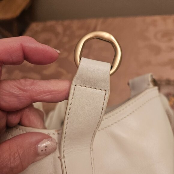 Vintage Cole Hann Leather and Satin Material Shoulder Purse - Picture 11 of 16